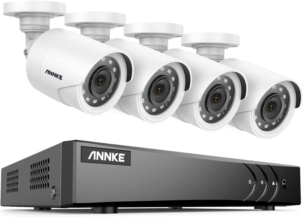 8CH 5MP Wired Security Camera System with 4 x 1080p Outdoor CCTV Bullet Camera Z661324