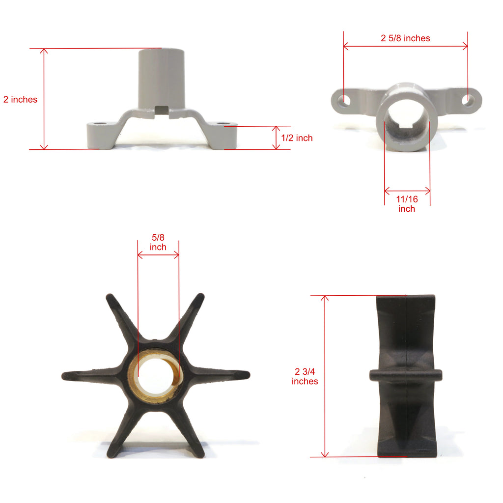 Water Pump Impeller Kit for Evinrude Outboard Boat O51535