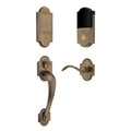 Satin Brass and Black Dummy Handleset Z812281
