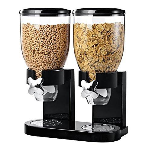 Black Dual Control Dry Food Dispenser S3565