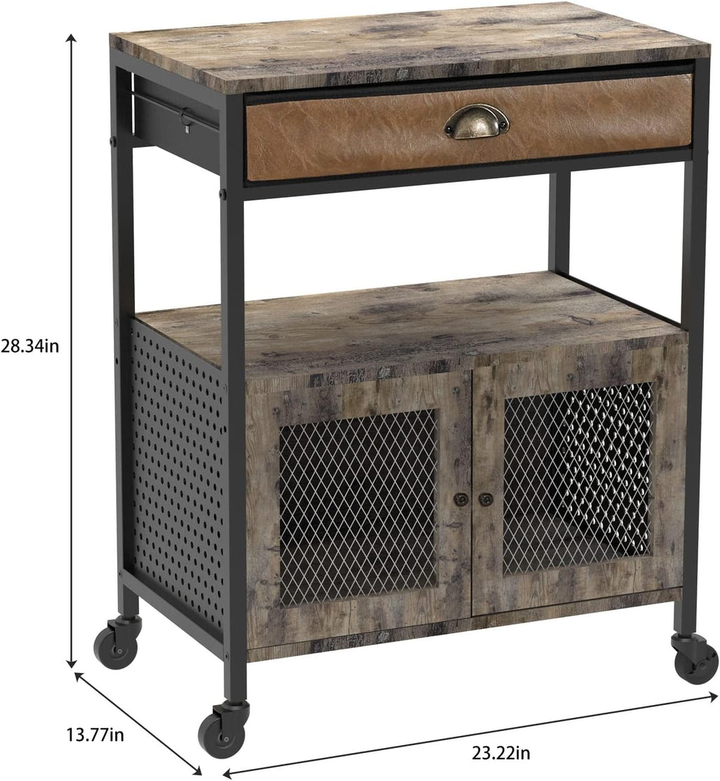 Mobile Printer Stand with Storage and Drawer X680177