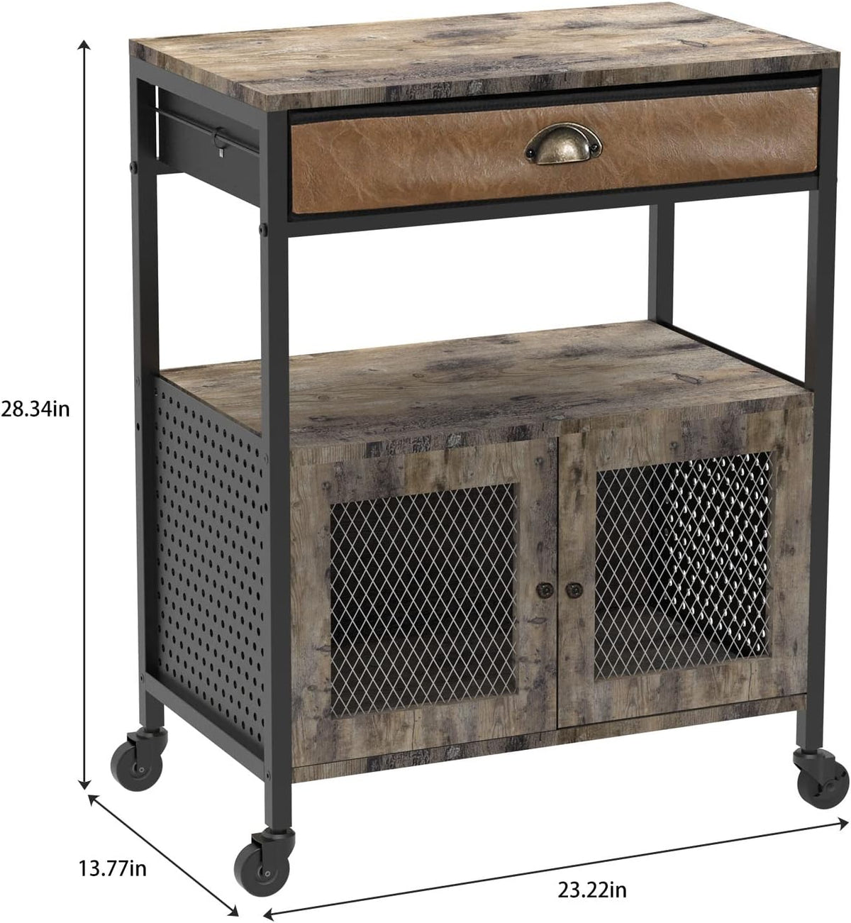 Mobile Printer Stand with Storage and Drawer X680177