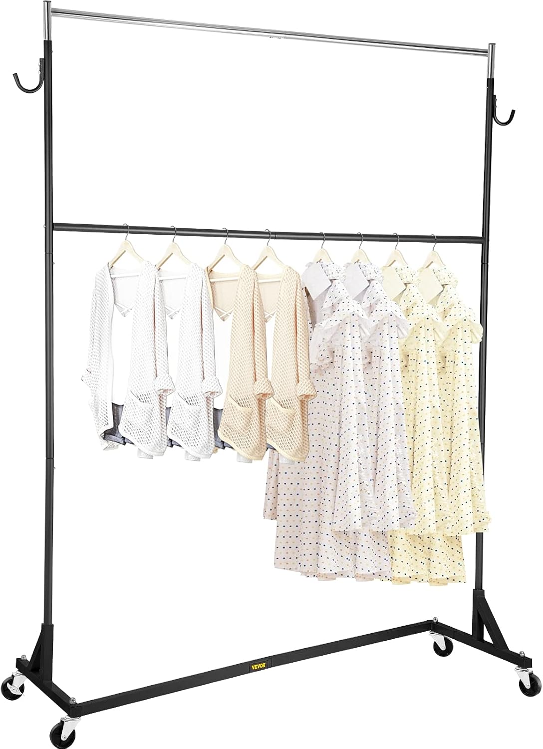 Z Base Garment Rack with Lockable Casters I629