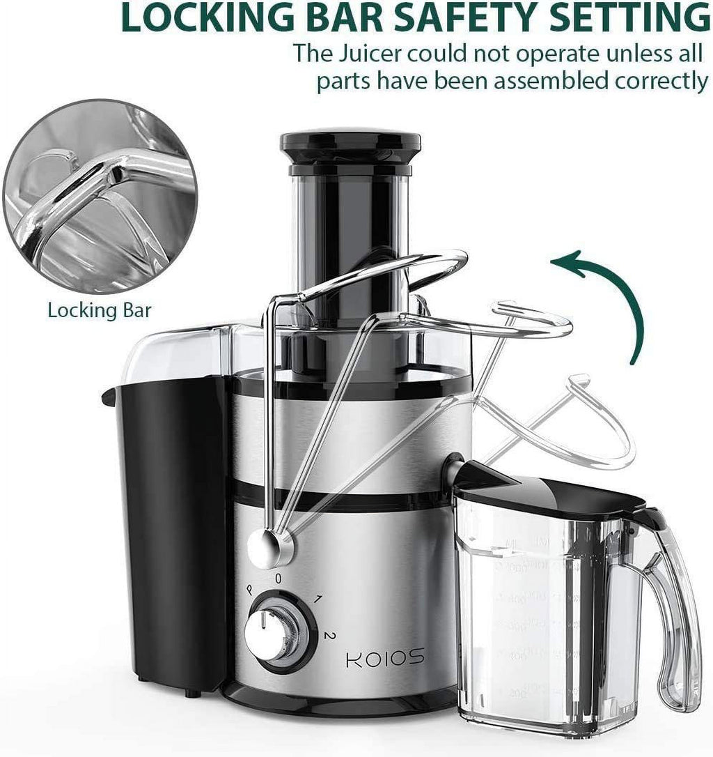 Centrifugal Juicer Machine with Extra Large 3inch Feed Chute, 1200W, BPA-Free D7962