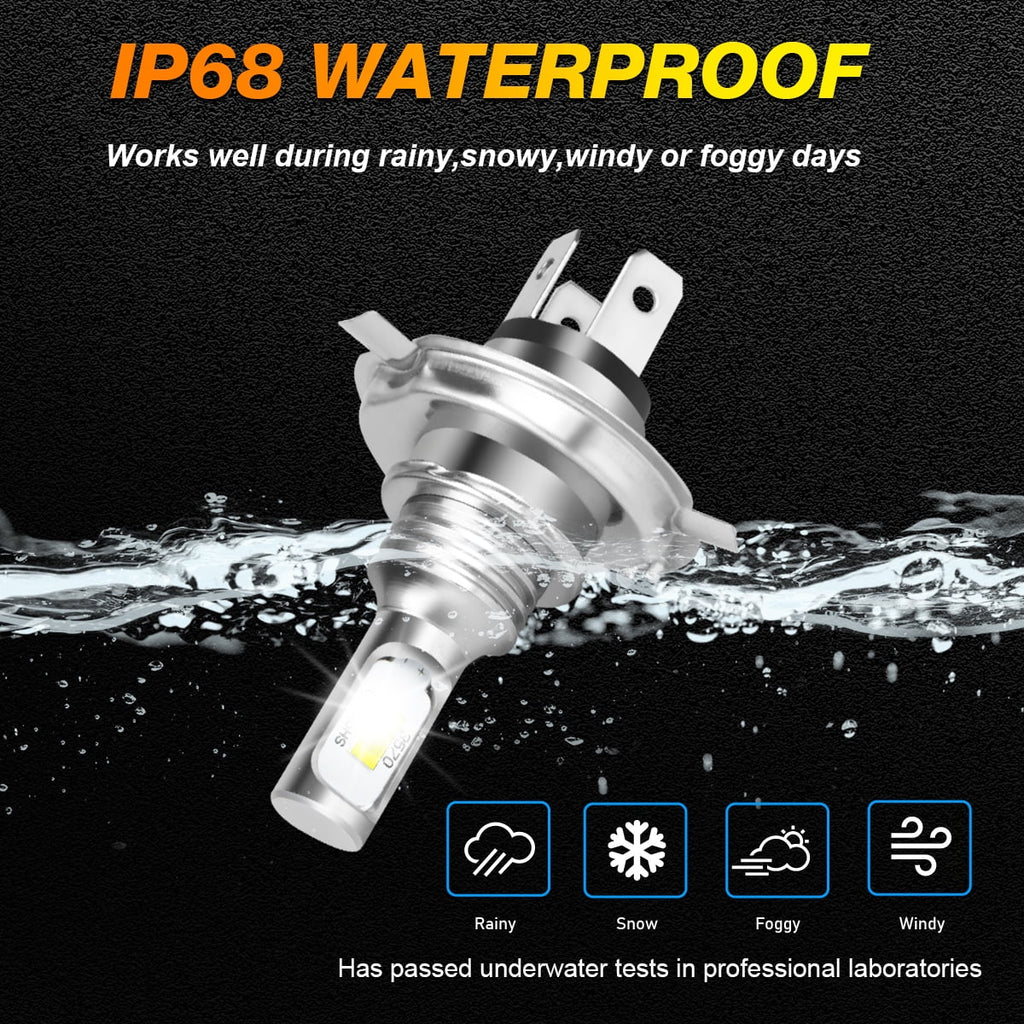 H4 High&Low Beam H11 Fog Light LED Headlight Bulb 6000K White 4x T35135