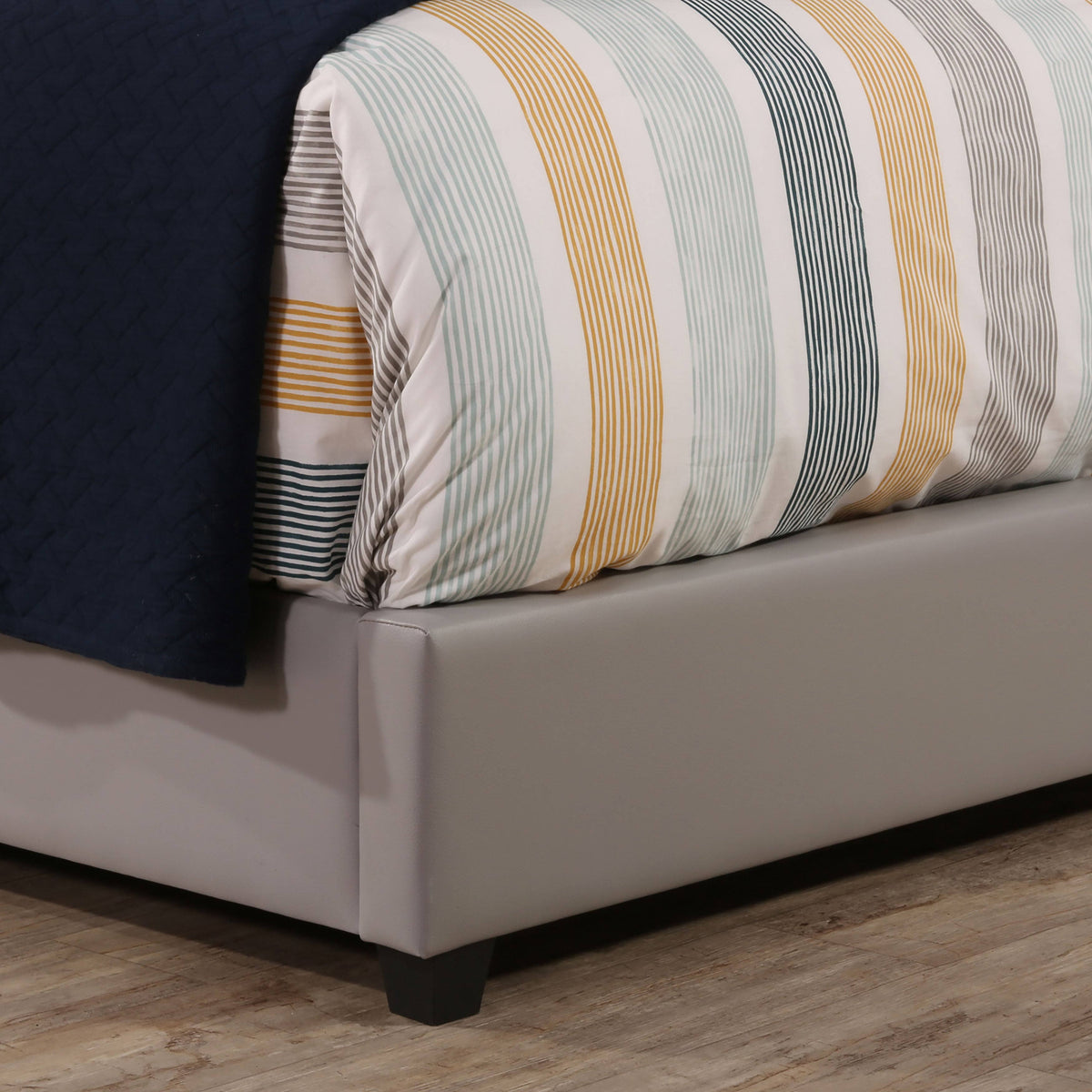 Grey Full Bed with Rails L247