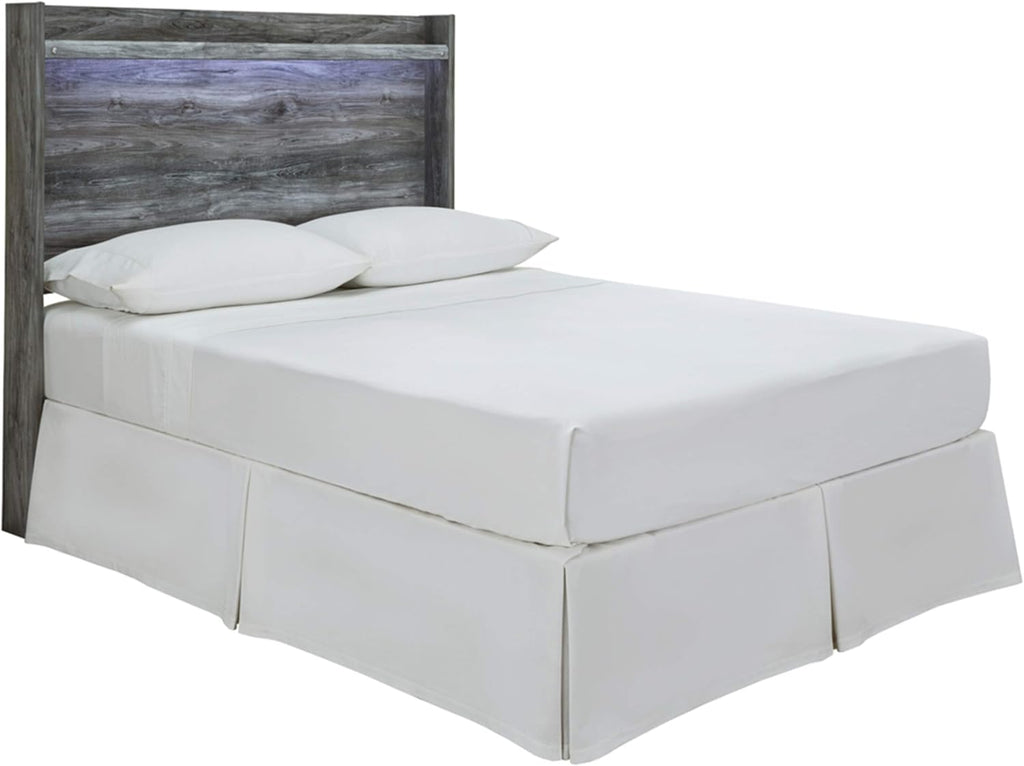 Farmhouse Panel Headboard with USB Charging Stations, King, Whitewash K442988