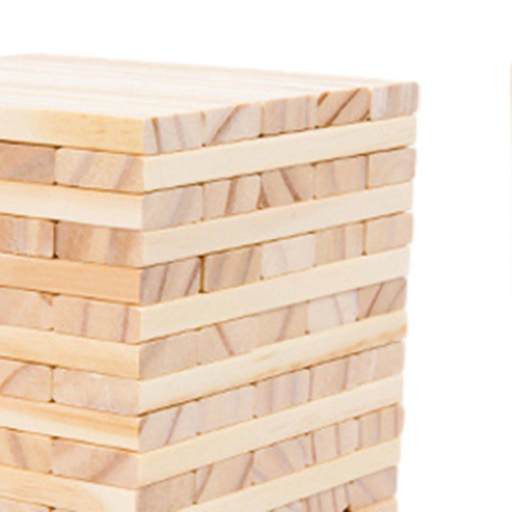 100 Pieces Wooden Blocks Stacking Game Building Kits Board Games A2222