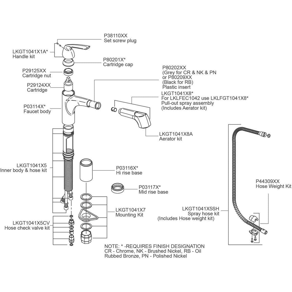 Oil Rubbed Bronze Pull Out Single Handle Kitchen Faucet V6769