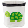 Green and White Turtle Themed Storage Basket L85592