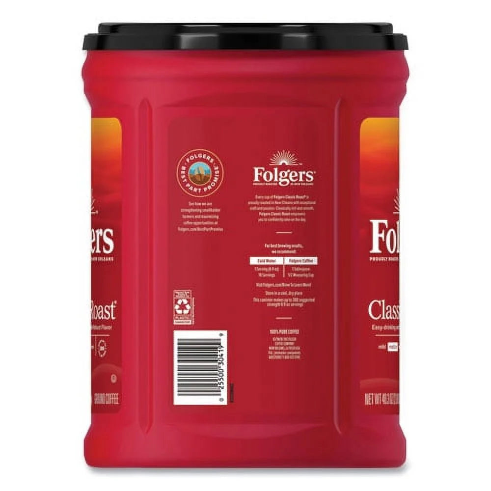 Classic Roast Coffee, 40.3 oz Can, Bundle of 2 U5496