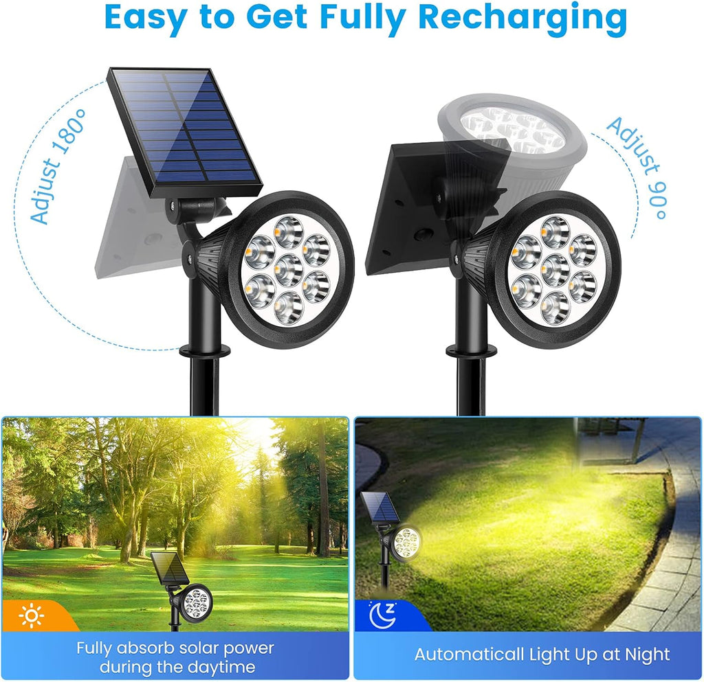 Solar Spot Lights Outdoor Waterproof 4 Pack D20841