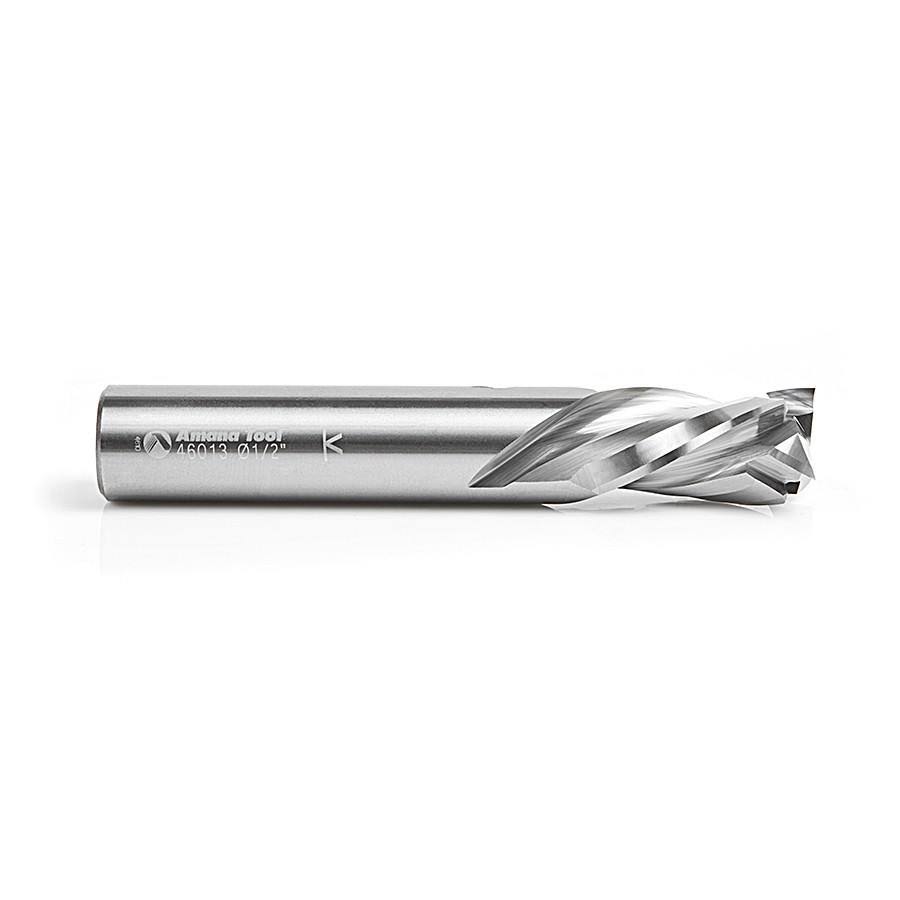 Solid Carbide Compression Spiral 3 Flute 1/2 Dia x 7/8 x 1/2 inch Shank N227641