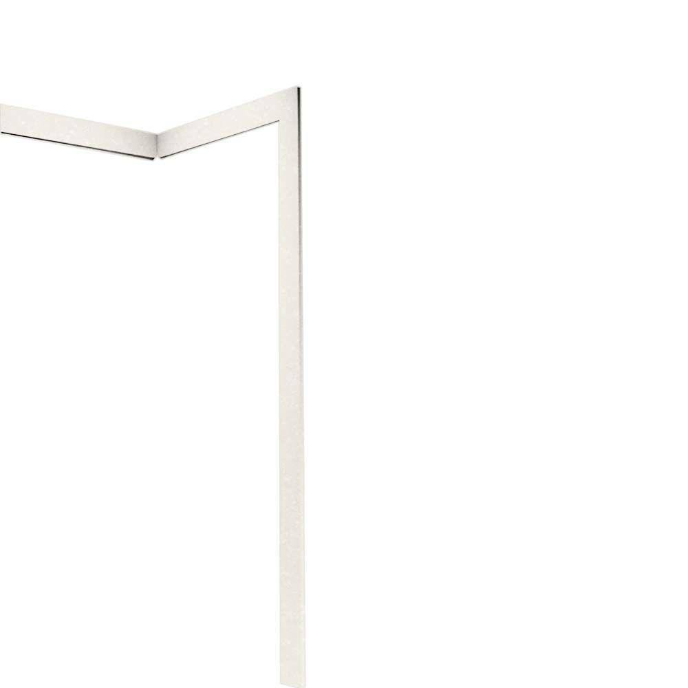 Solid Surface Tub and Shower Wall Trim Kit and Corner Moulding in Tahiti Ivory S865