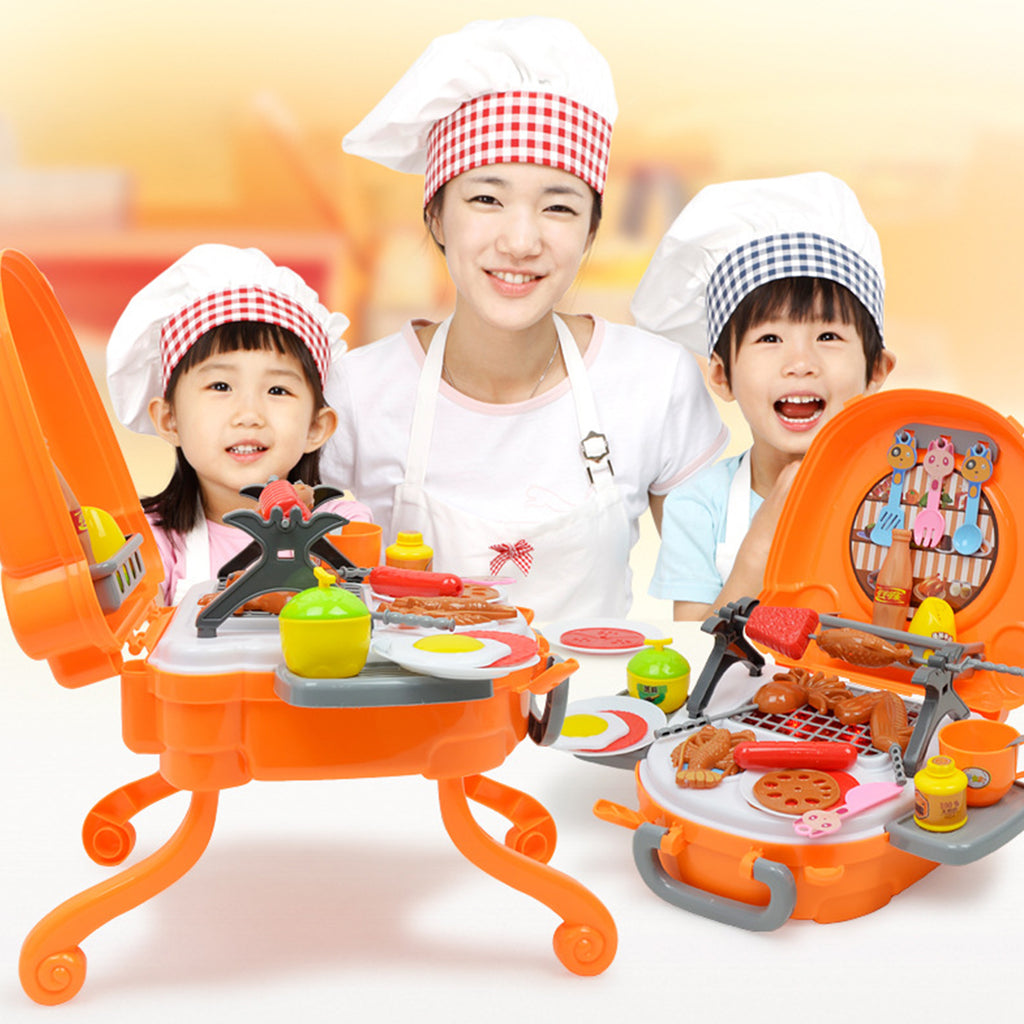 Portable BBQ Toy Set for Kids D429