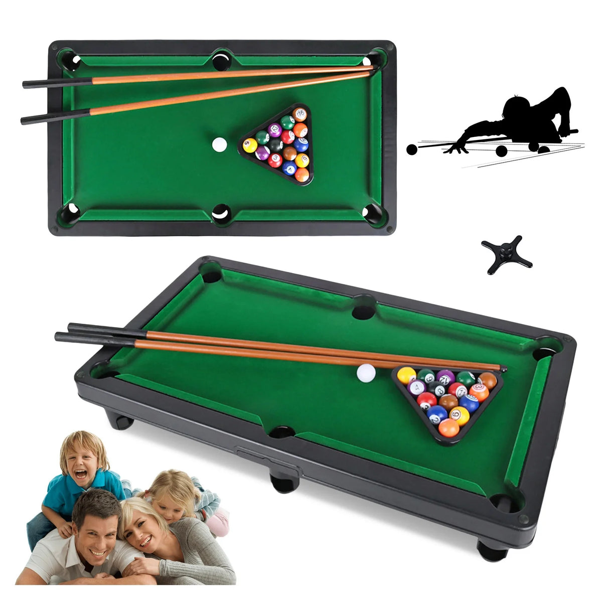 Mini Tabletop Pool Set Billiards Game S50587