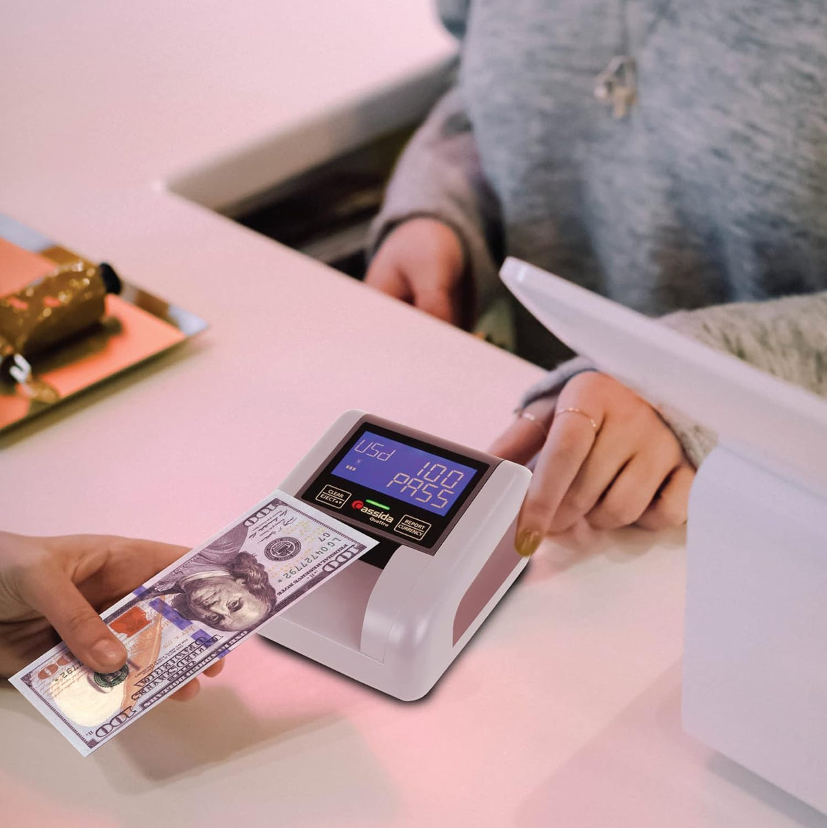 Currency Counterfeit Detector with Advanced Sensors (UV, MG, IR, MT, WT, Thickness, Size) Y295