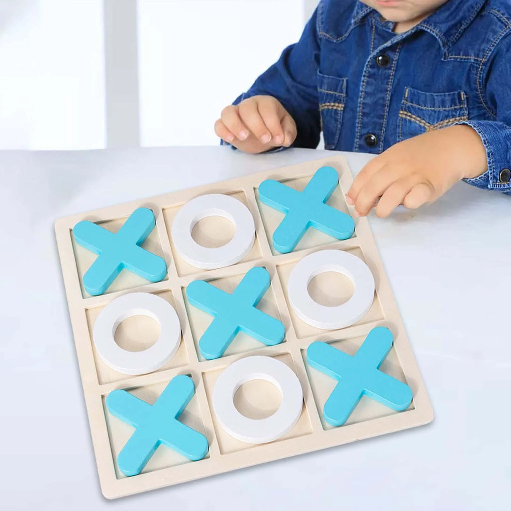 Wooden Tic Tac Toe Game 30x30x1.5cm S189730