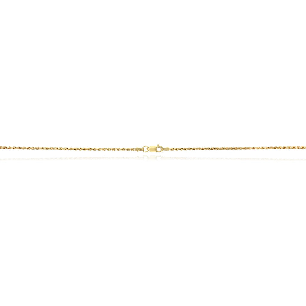 18K Yellow Gold Over Silver Rope Chain Necklace 16"-24" D689493