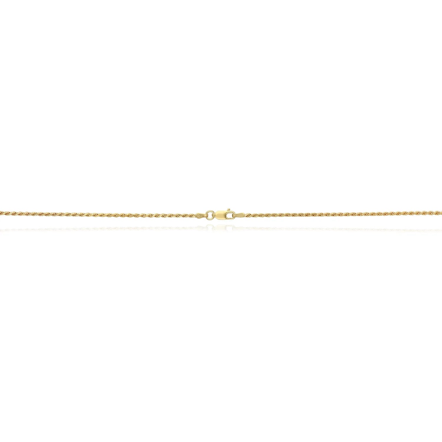 18K Yellow Gold Over Silver Rope Chain Necklace 16"-24" D689493