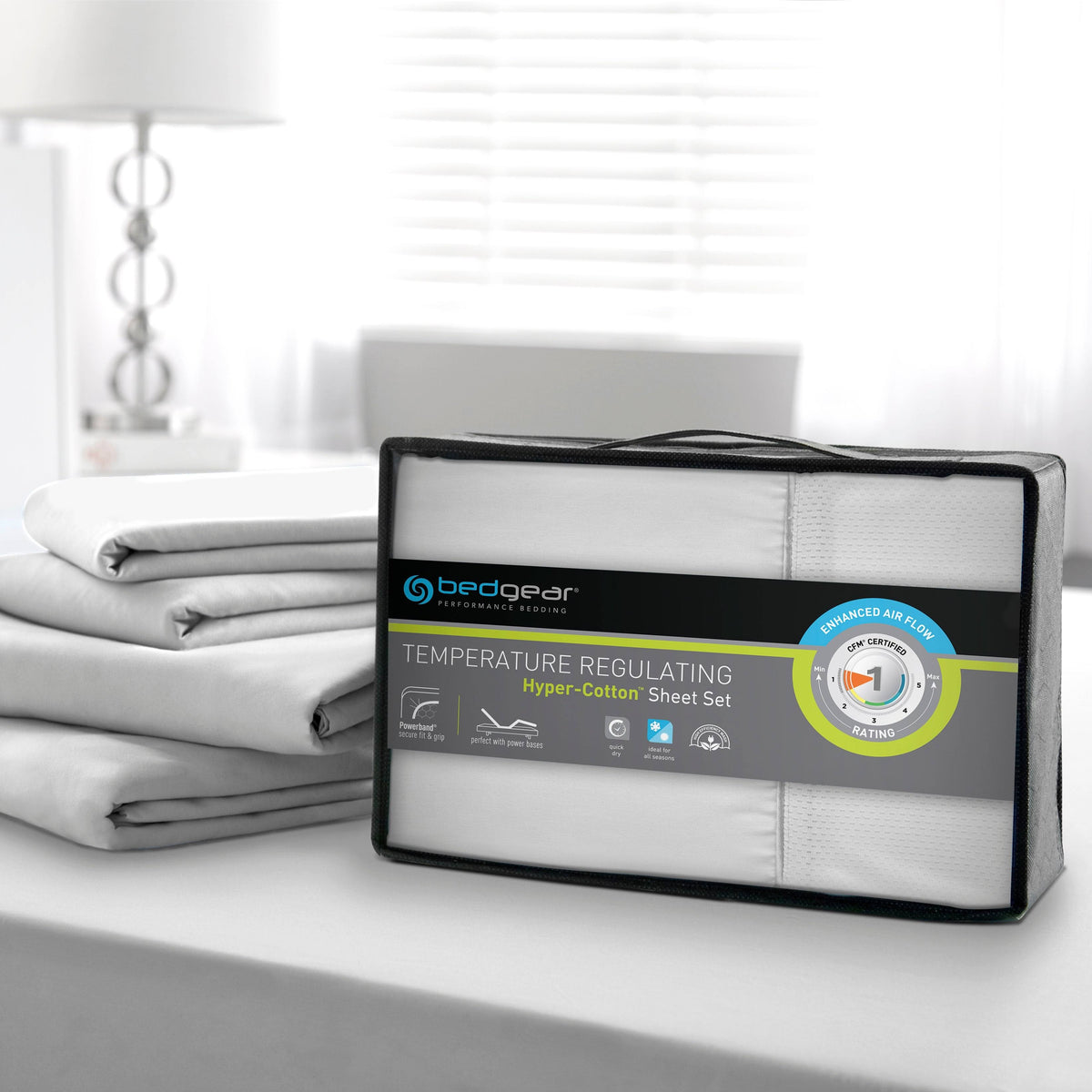 White Split King Cotton Sheets D844