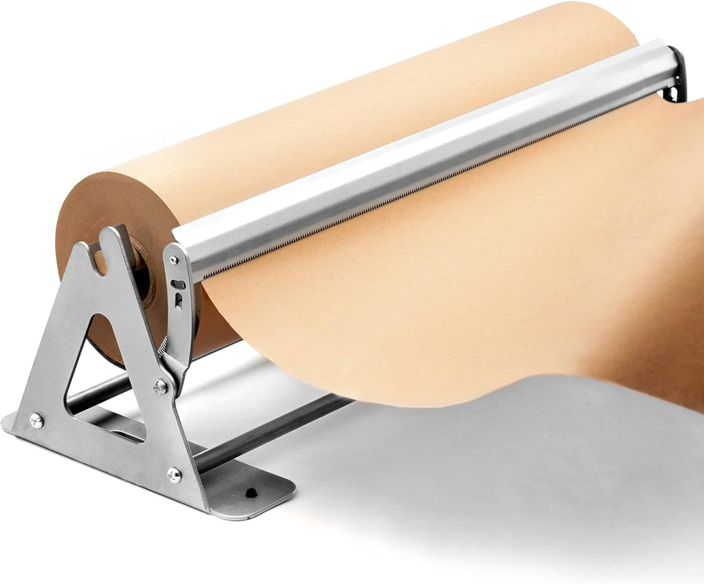 18 Inches Kraft Paper Roll Dispenser and Cutter, Pack of 2 C84610