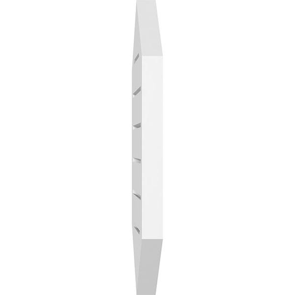 32x22W x 38x22H Vertical Peaked Surface Mount PVC Gable Vent 4/12 Pitch Q571067
