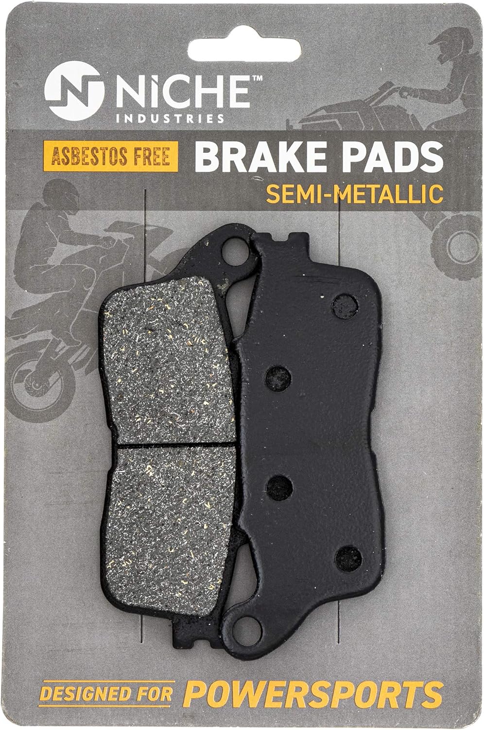 Brake and Parking Pad Set, Semi-Metallic, Pack of 2 S6368