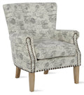Gray & Beige Accent Chair L1465