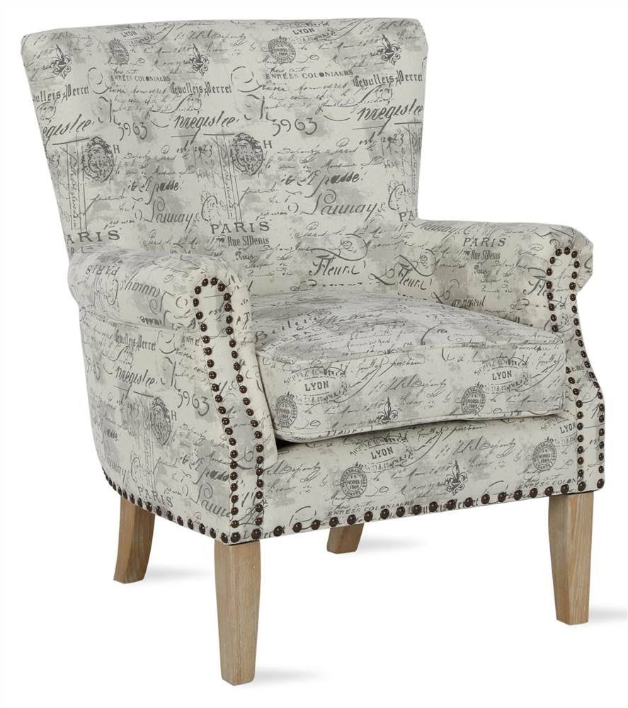 Gray & Beige Accent Chair L1465