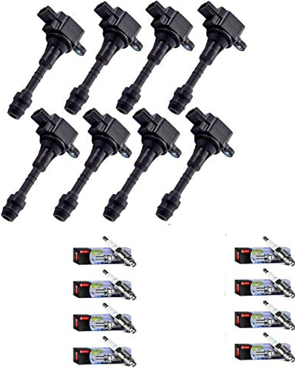 8pcs Ignition Coil Pack and Platinum Spark Plug A81829