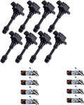8pcs Ignition Coil Pack and Platinum Spark Plug A81829