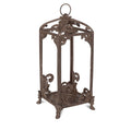 Tall Brown Metal Lantern O6364