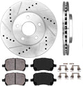 Brake Disc Rotors with Ceramic Brake Pads and Hardware I55165