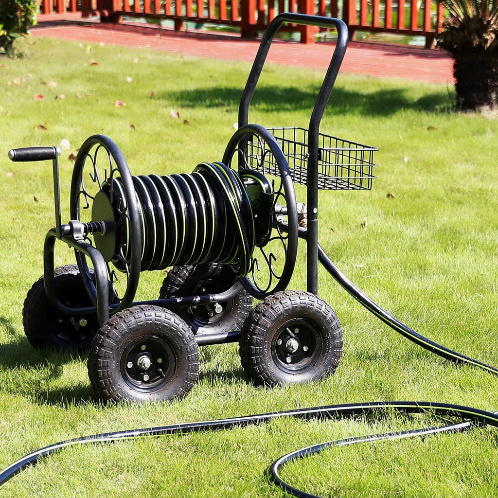 3/4 in. X 100ft Heavy Duty PVC Water Hose with Solid Brass Fittings, Pack of 2 E9699