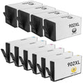HP 902XL Black & Color 10-Pack High Yield Ink Cartridges L8048