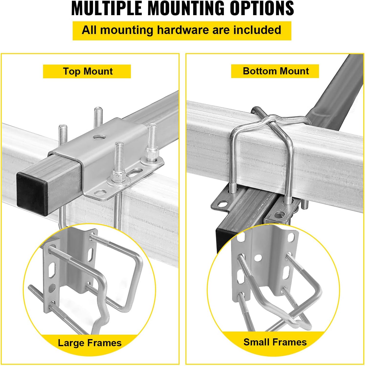 Galvanized Steel Trailer Guide-on with PVC Tube Covers, 40", 2PCS E517