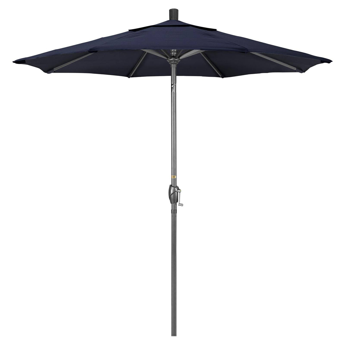 7.5 ft Aluminum Push Button Tilt Market Umbrella Navy F972965
