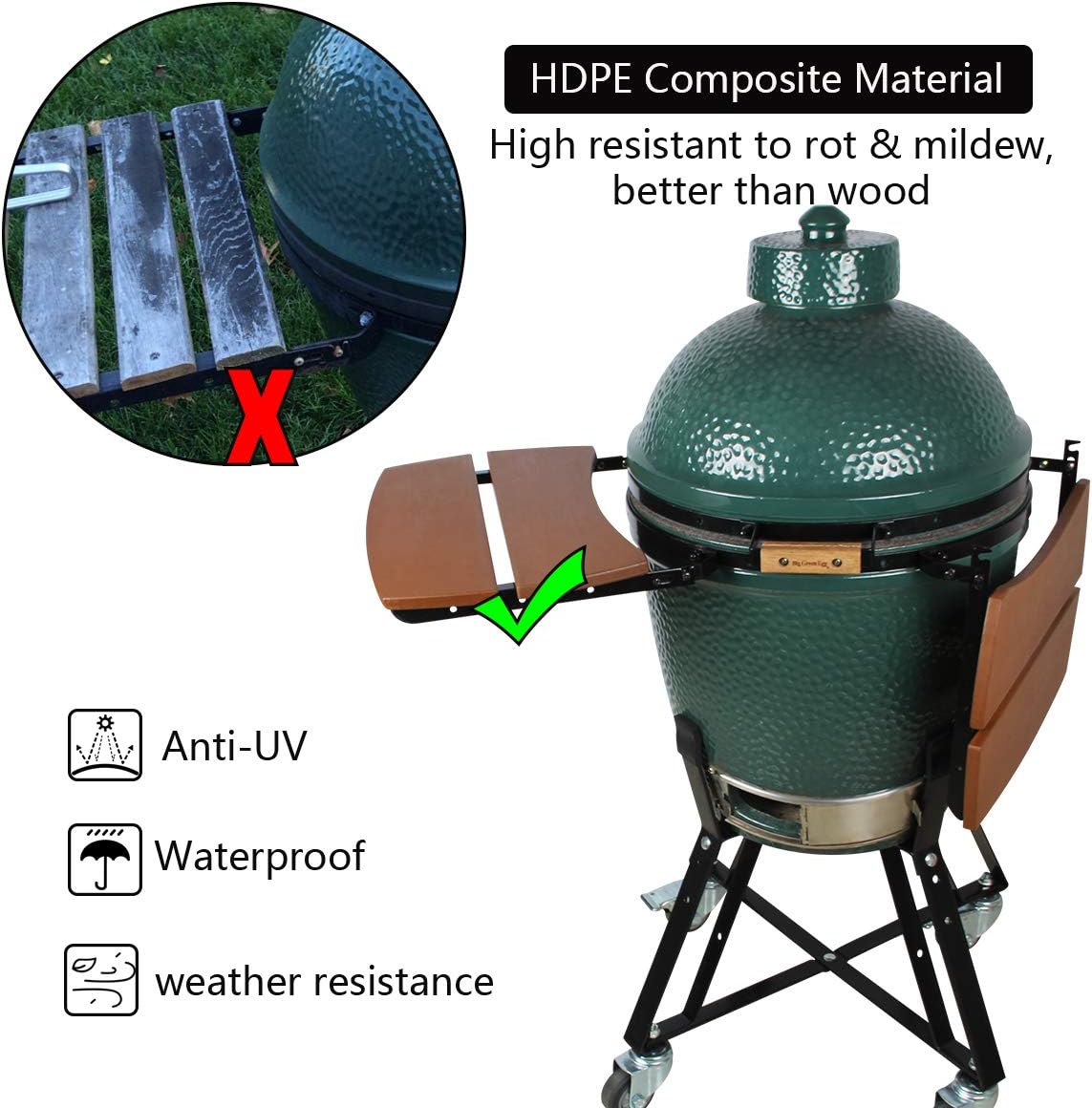 HDPE Shelves for Medium Big Green Egg X394252