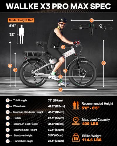 26" Fat Tire 48V 44Ah Battery Full Suspension Electric Mountain Bike Q36023