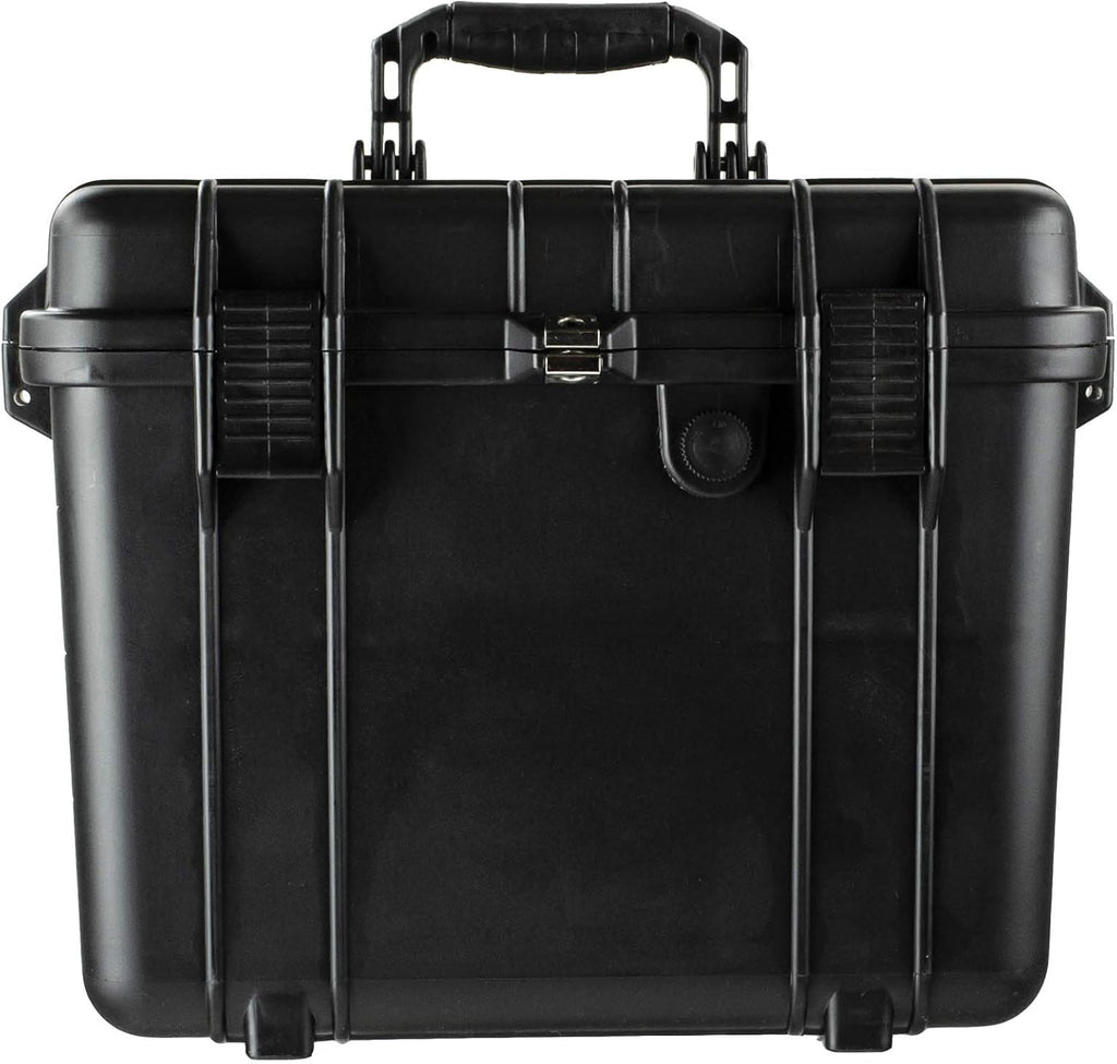 Compact Tall 16.93 Protective Gear Case Water and Shock Resistant with Foam (Black) Q53392