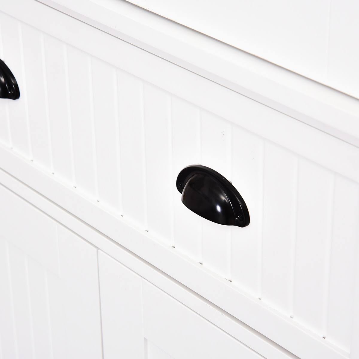 White Tall Kitchen Pantry Cabinet W11375