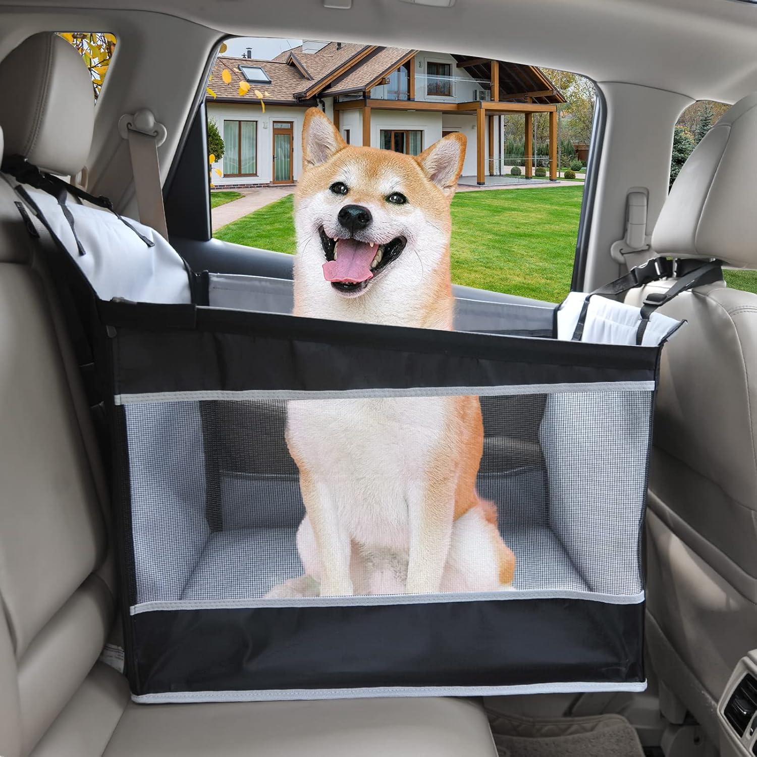 Dog Car Seat Extender for Large Dogs, Waterproof Materials Y6062