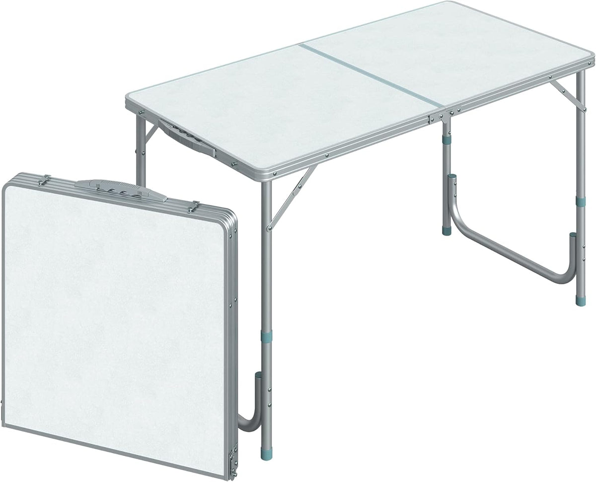 47 Aluminum Lightweight Portable Camping Table with Carry Handle F41734