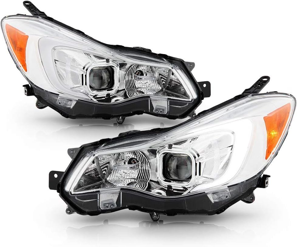 Chrome Housing LED Tube Projector Headlights B177242