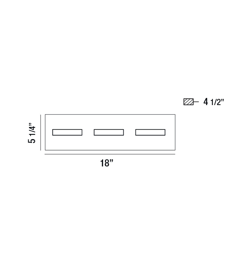 3-Light LED Bathbar, Chrome E539482