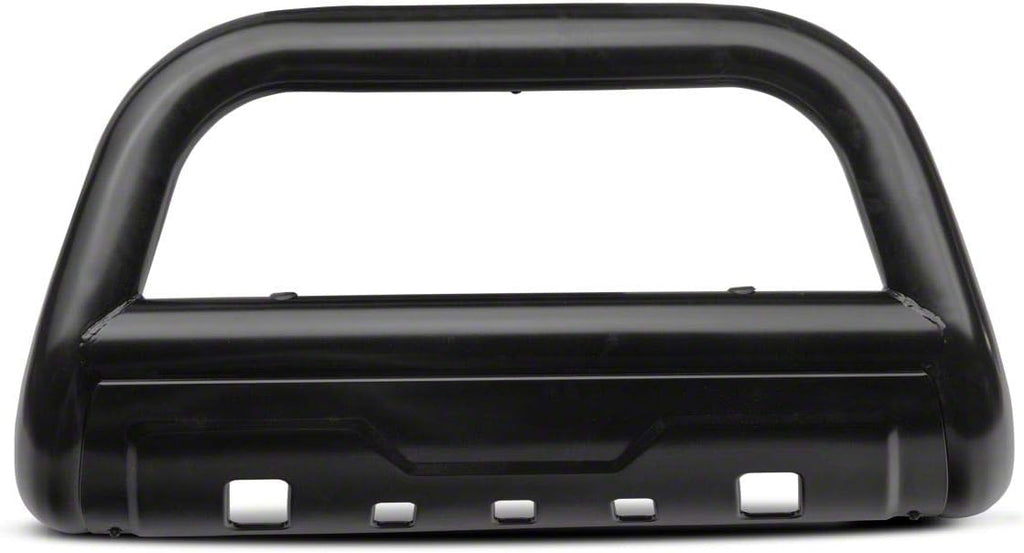 Black Oval Bull Bar with Skid Plate A64925