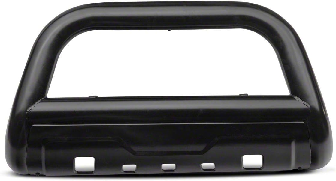 Black Oval Bull Bar with Skid Plate A64925