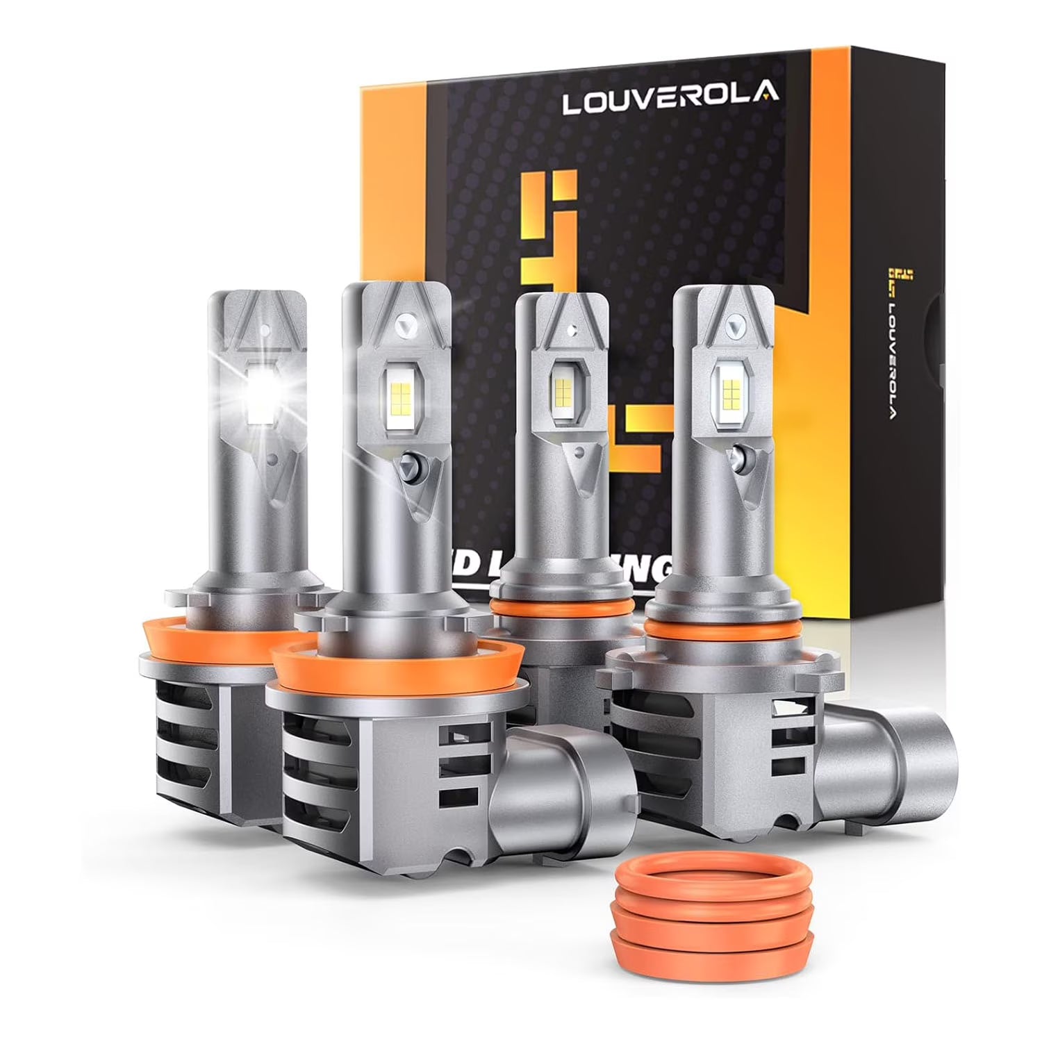 LED Headlight Bulbs Set, 6500K Cool White, Pack of 4 S748323
