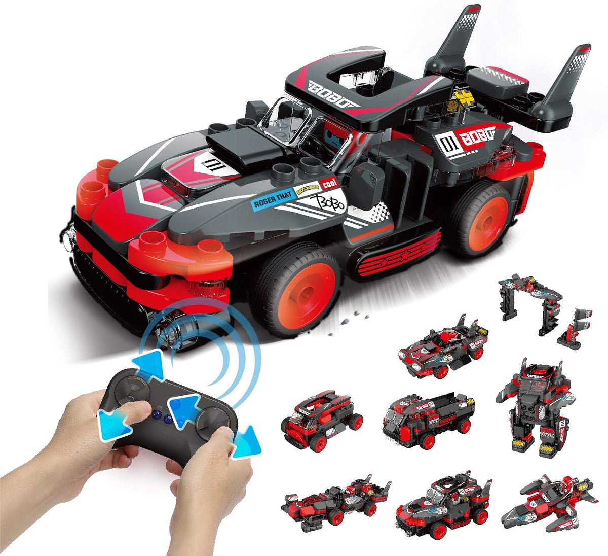 8-in-1 STEM Car Building Kit (107 Pieces) Y605